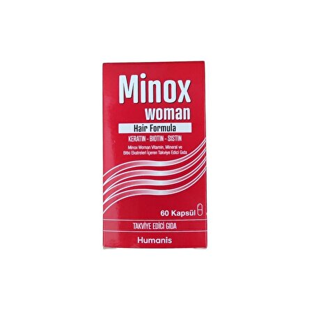 Minox Woman Vitamin, Mineral ve Bitki Ekstreleri İçeren Takviye Edici Gıda 60 Kapsül