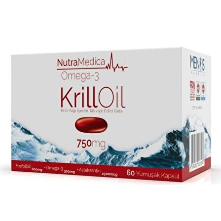 Nutramedica Omega 3 Krill Oil 750 mg 60 Kapsül