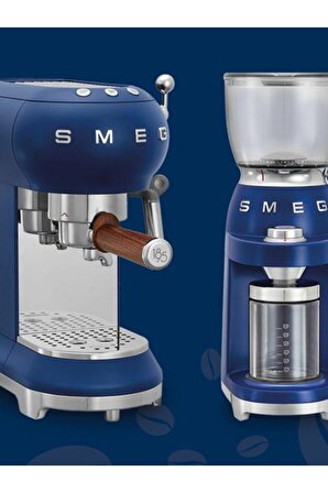 1895 Blue Epresso Makinesi & Kahve Öğütücülü Maestro Kahve Seti