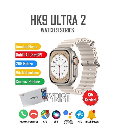 Native Audio HK9 Ultra2 AMOLED 2.02” Ekran Akıllı Saat