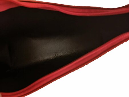 Nuba Bag RUGY - MB1001 Kırmızı Suni Derili Tek Bölmeli Manyetik Çıtçıt Kapaklı ve Fermuarlı Çıkarılabilir ve Ayarlanabilir Omuz Askılı Kulplu Kadın El ve Omuz Çantası