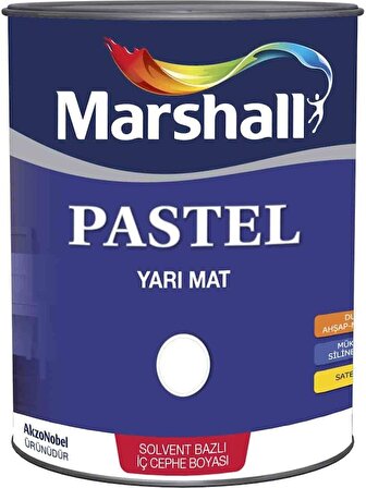 MARSHALL PASTEL YARI MAT 2.5 LT BEYAZ