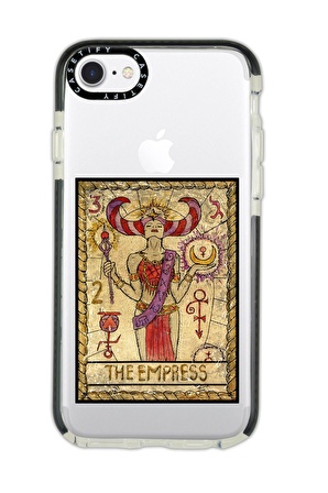 iPhone 6 Plus Casetify The Empress Desenli Anti Shock Premium Silikonlu Siyah Kenar Detaylı Telefon Kılıfı