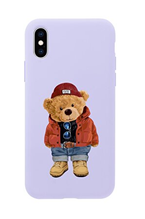 iPhone X Teddy Bear Premium Silikonlu Telefon Kılıfı