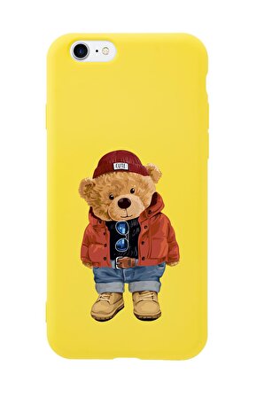 iPhone 8 Teddy Bear Premium Silikonlu Telefon Kılıfı