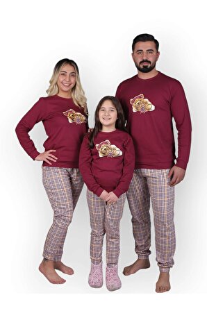 Aile Pijama Seti / Anne-Baba-Çocuk İçin 3lü  Set İmkanı