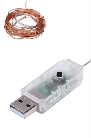 Marydien Yılbaşı ve Özel Konsept Dekorasyon 5 Mt USB Bağlantılı Led Işık