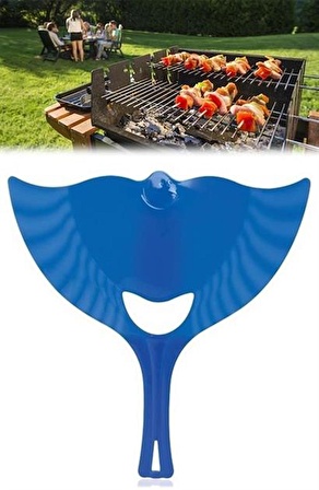 Marydien Ergonomik Plastik Renkli Barbekü Mangal Yakma Yelleme Yelpazesi