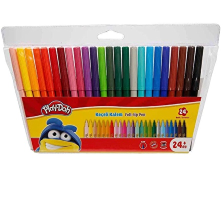 PLAY-DOH KEÇELİ KALEM 2 MM. 24 RENK (PVC)