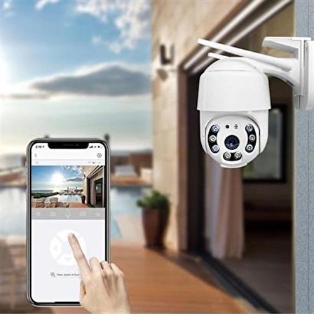  20 MP HD Lens İç Dış Mekan Suya Danıklı IP Wifi Network Güvenlik Kamerası Wifi Kamera