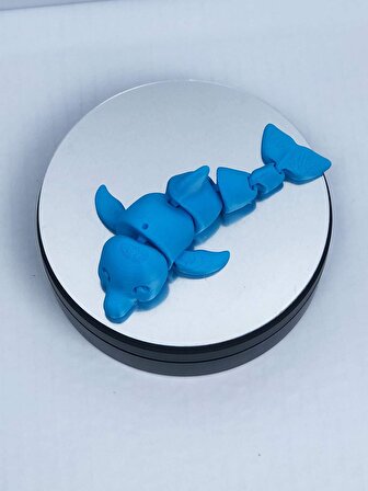3D Hareketli Yunus Figürlü Oyuncak - Mavi