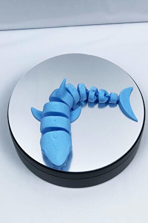 3D Hareketli Köpek Balığı Figürlü Oyuncak - Mavi