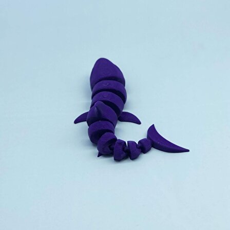 3D Hareketli Köpek Balığı Figürlü Oyuncak - Mor