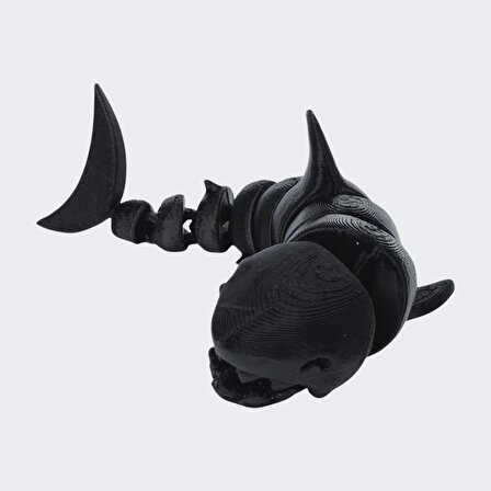 3D Hareketli Köpek Balığı Figürlü Oyuncak - Siyah