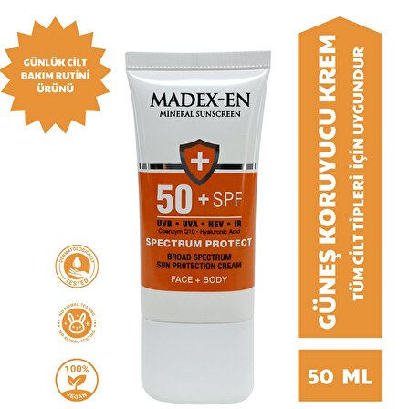 Madexen Mineral Suncreen Spf 50 Güneş Kremi
