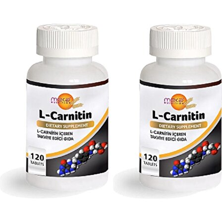 Meka Nutrition L-Carnitine 500 Mg 120 Tablet 2 Kutu