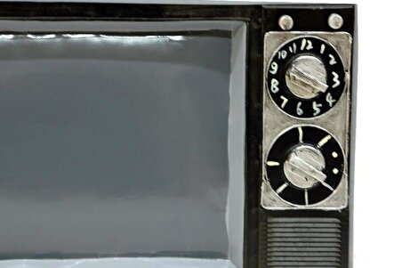 Televizyon Siyah Vintage Dekoratif Hediyelik
