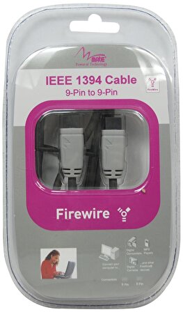 Fireware IEEE 1394 Kablo 9pin-9pin Altın Kaplama 1.5M