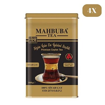 Mahbuba STD 2574 Premium Seylan Siyah Çay 4 x 1 KG