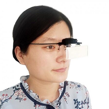Işıklı Gözlük Büyüteç Değişebilir 3 Lens
