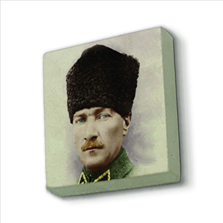 Atatürk Baskılı Doğaltaş  Magnet(KRT-103)Buzdolabı Süsü
