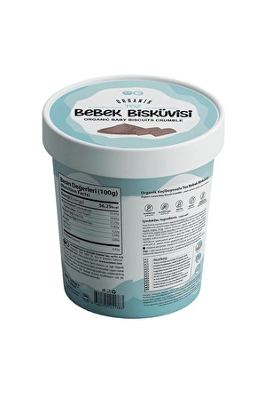 OG natural Organik Toz Keçiboynuzlu Bebek Bisküvisi 240 Gr +6 Ay