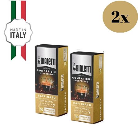 Bialetti Nespresso Uyumlu Raffinato Kapsül 20 Adet
