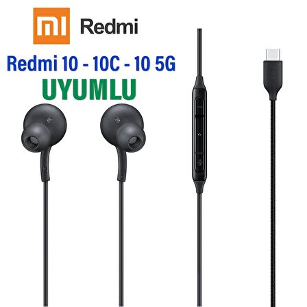 Redmi 10 - 10C - Redmi 10 5G Uyumlu TYPE-C Kulaklık