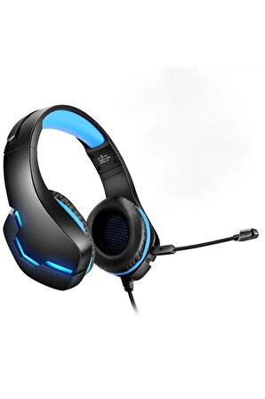 Jogger-xpro Gaming Oyuncu Mikrofonlu Ledli Profesyonel Kulaklık Mavi - Ledli Oyuncu Kulaklığı