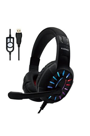 G313 Gaming Oyuncu Mikrofonlu Ledli Profesyonel Kulaklık - Rgb Ledli Oyuncu Kulaklığı
