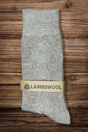 Erkek Koyun Yünü Lambswool Kışlık 3'lü Set Çorap