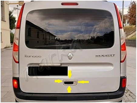 Markadan Renault Kangoo Krom Bagaj Açma 2008-2020 Paslanmaz Çelik