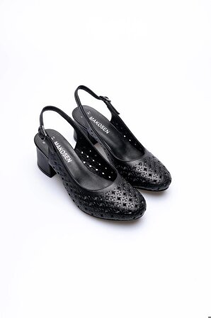 Makosen Ayakkabı Hakiki Deri Kadın Topluklu Ayakkabı