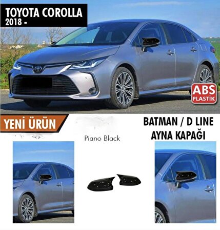 Toyota Corolla Batman Yarasa Ayna Kapağı Piano Black 2018 sonrası