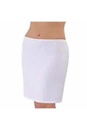 Kadın Kısa Dizüstü Etek Altı Jüpon Elbise Astarı 2900