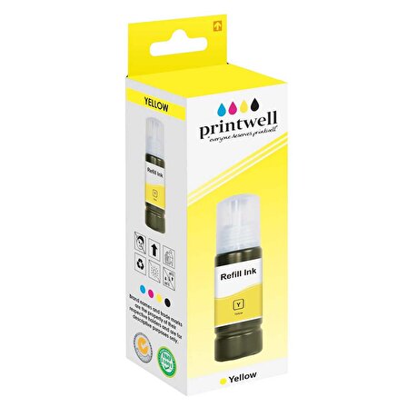 Printwell T6644-C13T66444A Sarı Muadil Mürekkep