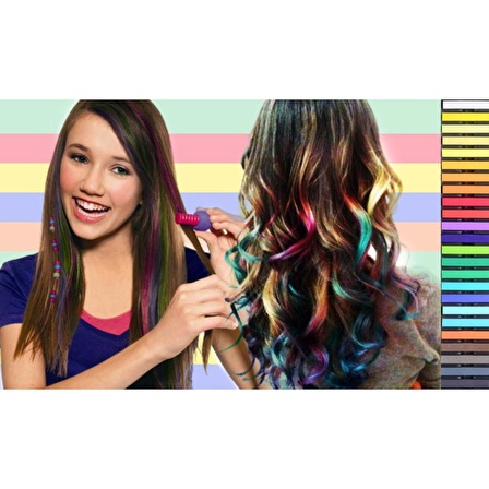 Hair Chalk Saç Tebeşiri Geçici Saç Boyası Tüm Renkler