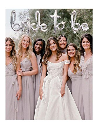 Bride To Be El Yazılı Folyo Balon
