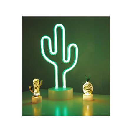 3D LED Kaktüs Gece Lambası & Mini Ananas,kaktüs