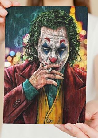 Joker Ahşap Duvar Posteri 28 x 20 cm