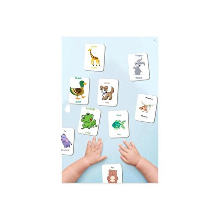 Zeka Kartları Eşleştirme Oyunu Ahşap Hafıza Kartı Oyunu Eğitici Puzzle Oyunları