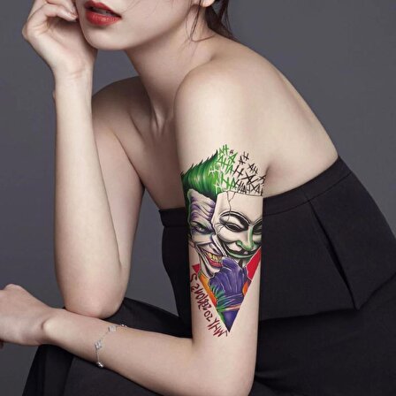 Geçici Joker Dövme Tattoo