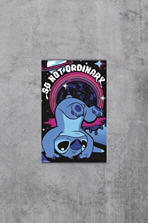 Lilo ve Stitch So Not Ordinary Tasarımlı Duvar Posteri - Çerçevesiz