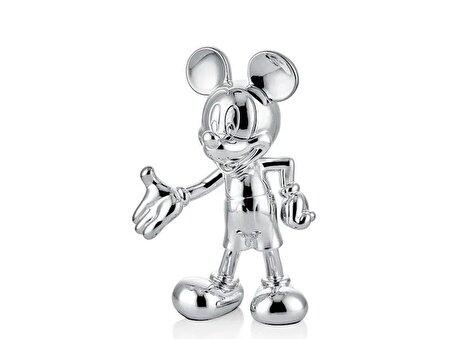 Mickey Mouse Silver 30 cm Poliresin