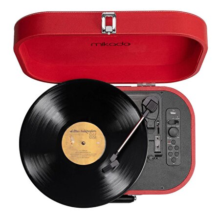Mikado Nostalgia MN-101 Pikap Kırmızı Usb+RCA+Bluetooth Destekli Müzik Kutusu