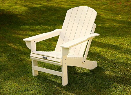 Mandu Adirondack (Ahşap Bahçe Sandalyesi) Beyaz