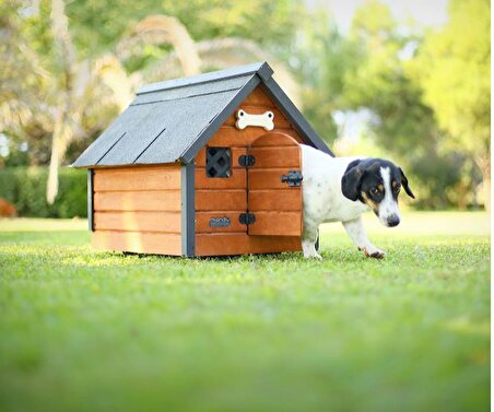 Mandu Isı Yalıtımlı Ahşap Köpek Kulübesi Small