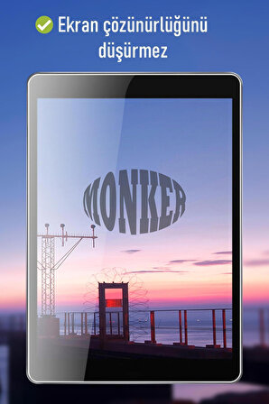 Monker iPad 7. Nesil 10.2 inç Uyumlu Temperli Ekran Koruyucu Kırılmaz Cam