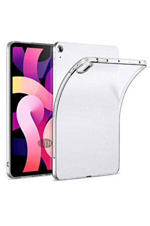 Monker iPad Air 4 10.9 inç Uyumlu Şeffaf Silikon Tablet Kılıfı Kapak Renksiz