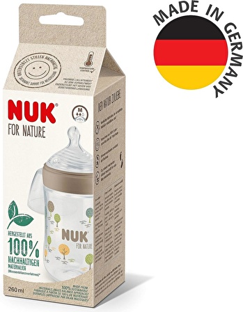 Nuk For Nature  Sıcaklık Göstergeli PP Biberon 260 ml